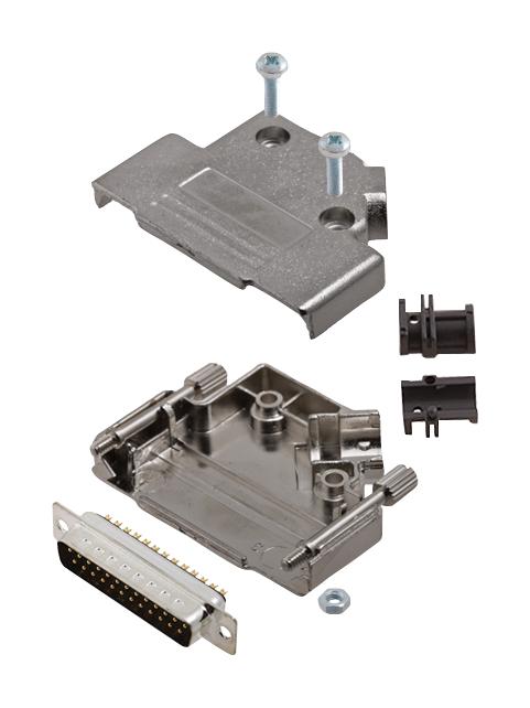 Amphenol Communications Solutions L17D45Pk-M-25+L717Sdb25P D Sub Connector, Plug, 25Pos, Solder