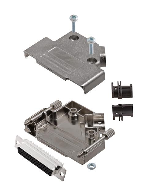 Amphenol Communications Solutions L17D45Pk-M-25+L77Hdb44S Hd-D Sub Connector, Rcpt, 44Pos, Solder