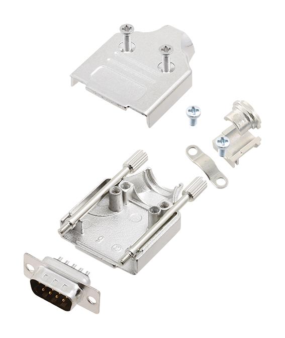 Amphenol Communications Solutions L17Mhdm09+L717Sde09P D Sub Connector, Plug, 9Pos, Solder