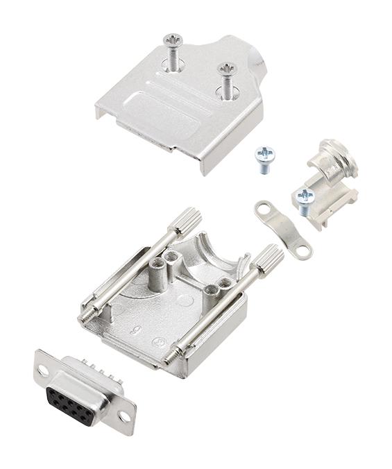 Amphenol Communications Solutions L17Mhdm09+L77Sde09S D Sub Connector, Rcpt, 9Pos, Solder