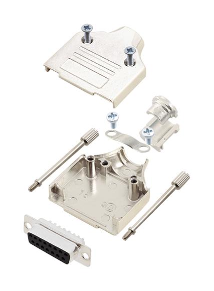 Amphenol Communications Solutions L17Mhdm15+L77Sda15S D Sub Connector, Rcpt, 15Pos, Solder