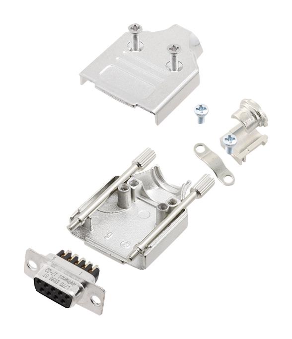 Amphenol Communications Solutions L17Mhdm09+L77De09Sst D Sub Connector, Rcpt, 9Pos, Screw