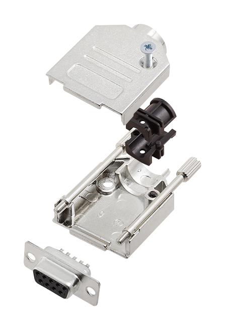 Amphenol Communications Solutions L17Dtzk09+L77Sde09S D Sub Connector, Rcpt, 9Pos, Solder