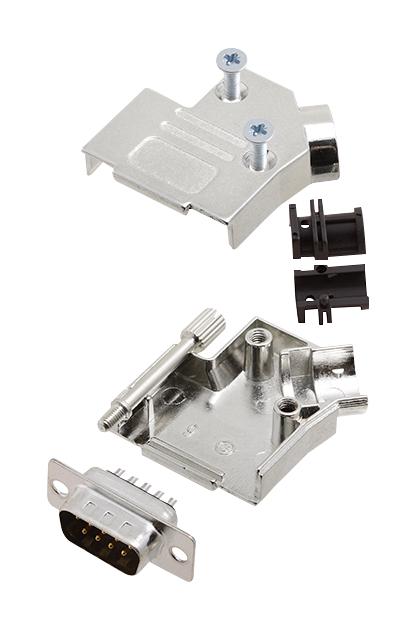 Amphenol Communications Solutions L17D45Zk09+L717Sde09P D Sub Connector, Plug, 9Pos, Solder