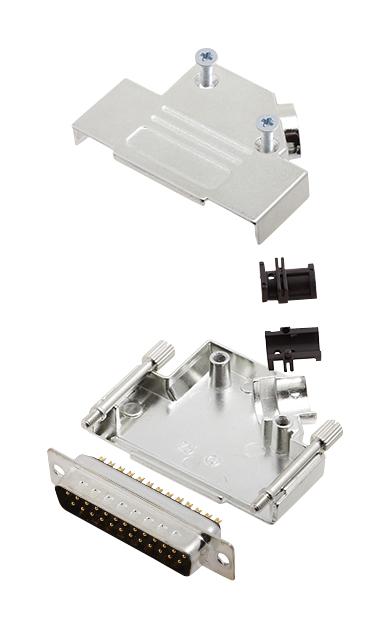 Amphenol Communications Solutions L17D45Zk25+L717Sdb25P D Sub Connector, Plug, 25Pos, Solder