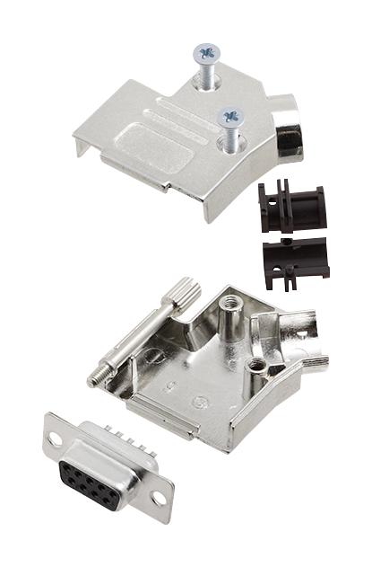 Amphenol Communications Solutions L17D45Zk09+L77Sde09S D Sub Connector, Rcpt, 9Pos, Solder