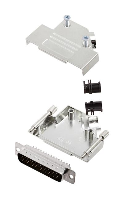 Amphenol Communications Solutions L17D45Zk25+L717Hdb44P Hd-D Sub Connector, Plug, 44Pos, Solder