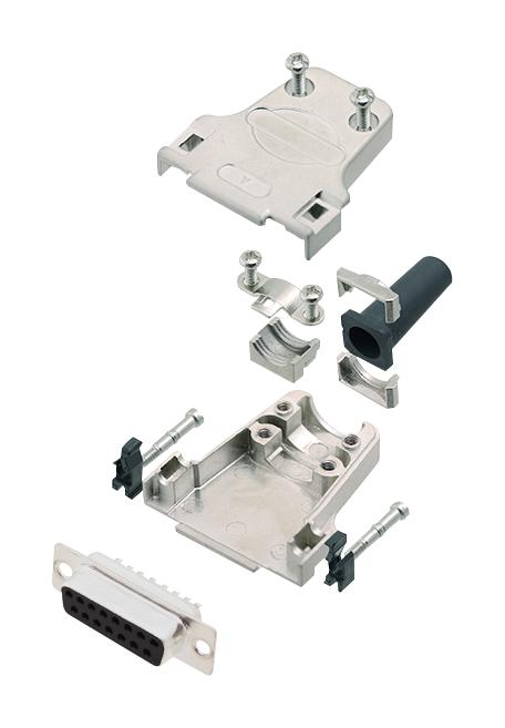 Amphenol Communications Solutions L17Dtzf15-Rg+L77Sda15S D Sub Connector, Rcpt, 15Pos, Solder