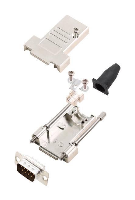 Amphenol Communications Solutions L17Dtsl09-Rg-Ljs-T+L717Sde09P D Sub Connector, Plug, 9Pos, Solder