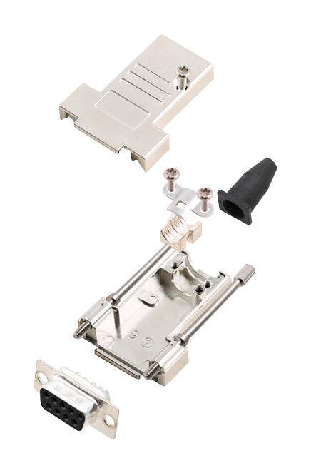 Amphenol Communications Solutions L17Dtsl09-Rg-Ljs-T+L77Sde09S D Sub Connector, Rcpt, 9Pos, Solder