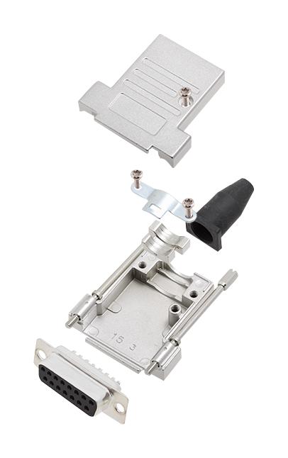 Amphenol Communications Solutions L17Dtsl15-Rg-Ljs-T+L77Sda15S D Sub Connector, Rcpt, 15Pos, Solder