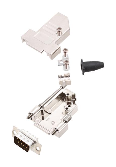 Amphenol Communications Solutions L17Dtsl09-Rg-Ljs-S+L717Sde09P D Sub Connector, Plug, 9Pos, Solder