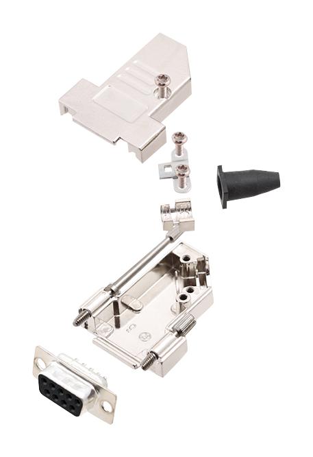 Amphenol Communications Solutions L17Dtsl09-Rg-Ljs-S+L77Sde09S D Sub Connector, Rcpt, 9Pos, Solder