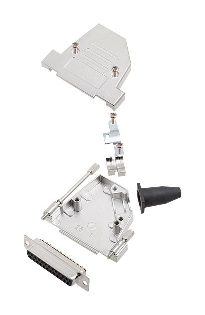 Amphenol Communications Solutions L17Dtsl25-Rg-Ljs-S+L77Sdb25S D Sub Connector, Rcpt, 25Pos, Solder