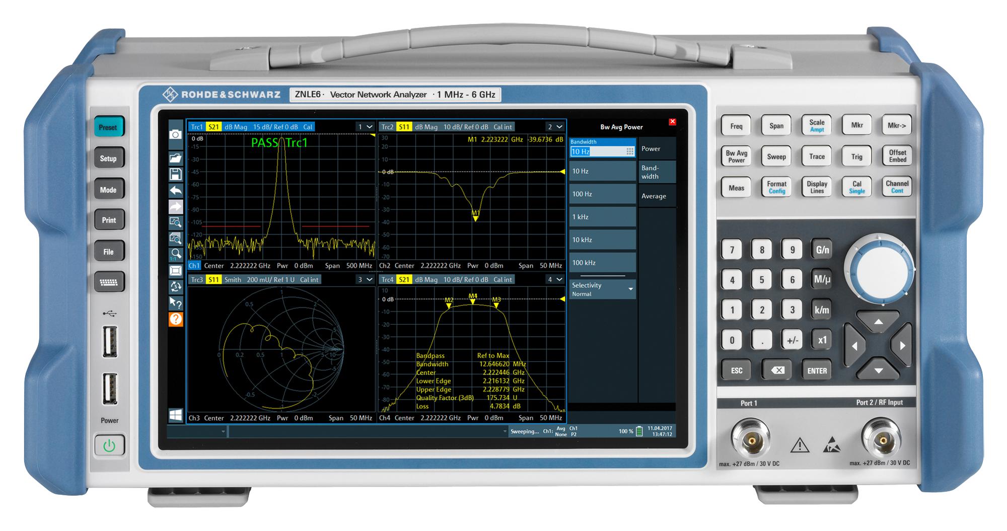 Rohde & Schwarz Znle6 Vector Network Analyzer, 1Mhz-6Ghz