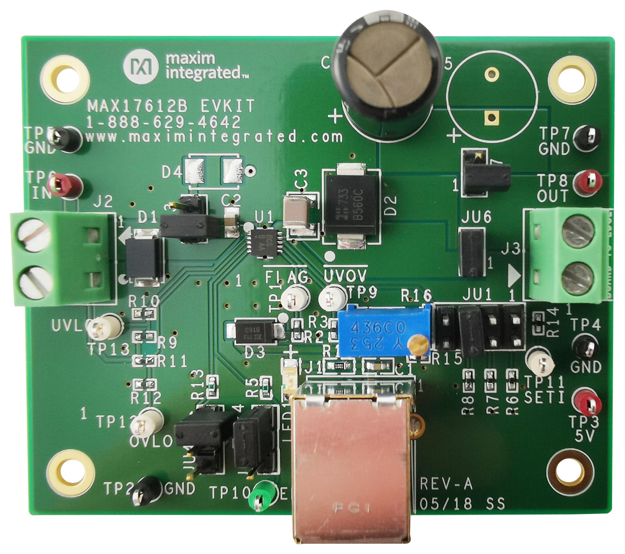 Analog Devices Max17612Bevkit# Evaluation Kit, Current Limiter