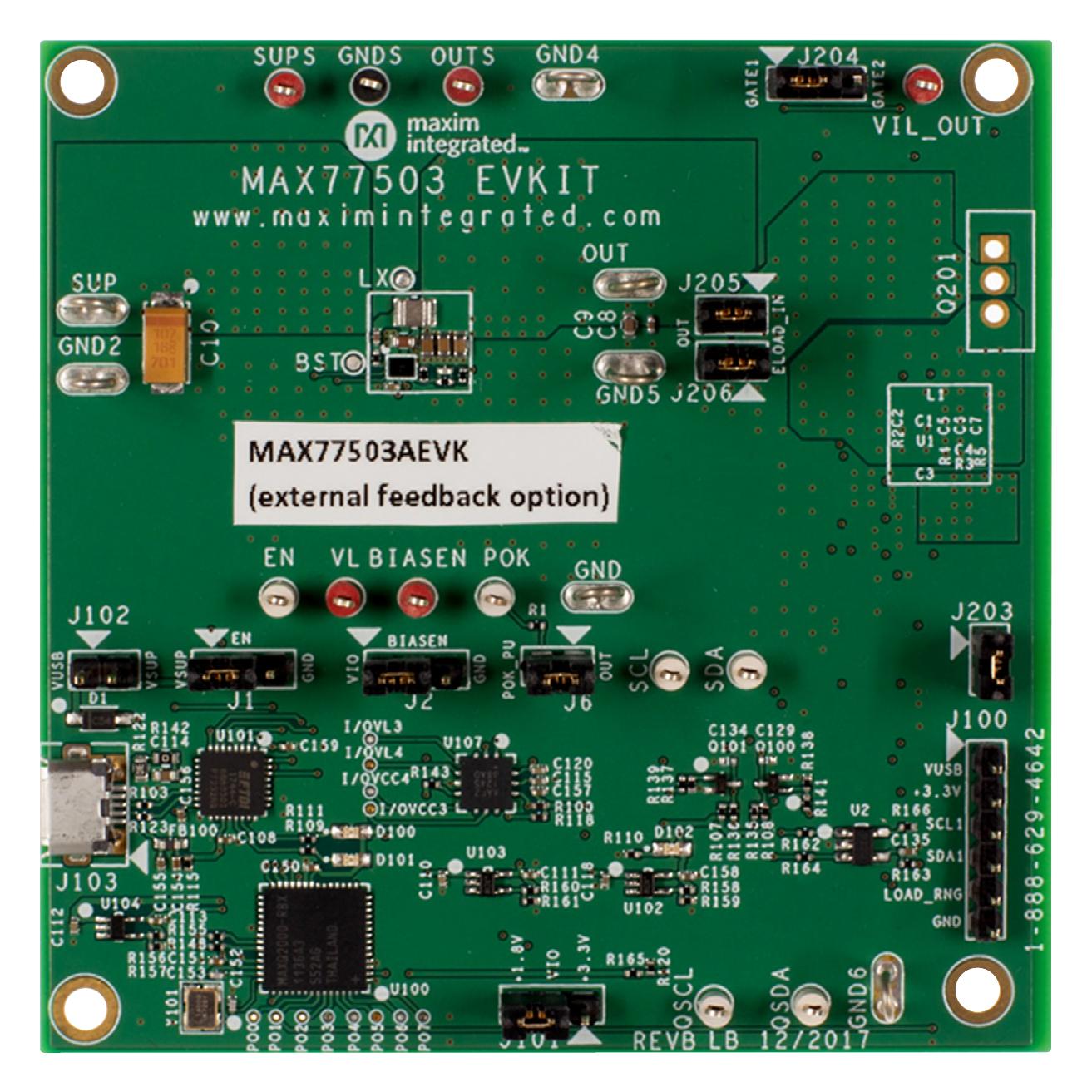 Analog Devices Max77503Aevkit# Eval Kit, Synchronous Buck Converter