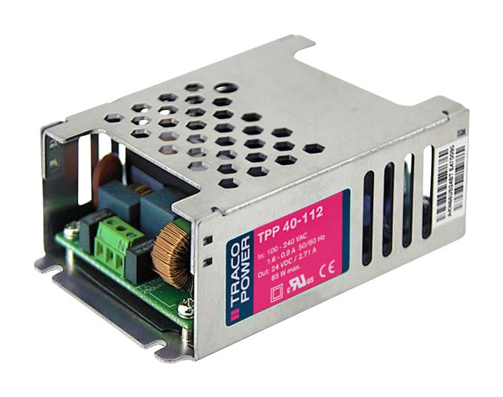 Traco Power Tpp40-221 Power Supply, Ac-Dc, 2 O/p, 40W