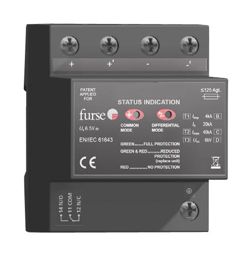 Abb - Furse 7Tca085460R0357 Surge Protector, Power, 1A, 24Vdc, Screw