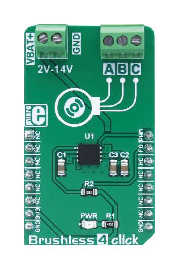 Mikroelektronika Mikroe-3019 Brushless 4 Click Board