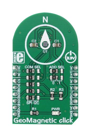 Mikroelektronika Mikroe-2935 Geomagnetic Click Board