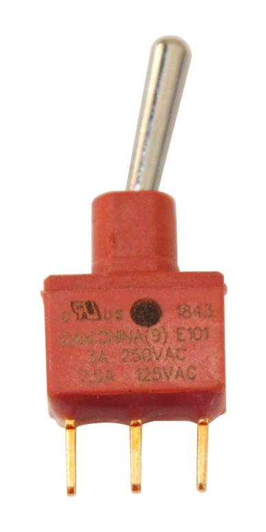 C&k Components E101Sd1Cge Toggle Switch, Spdt, 7.5A, 125Vac, Tht