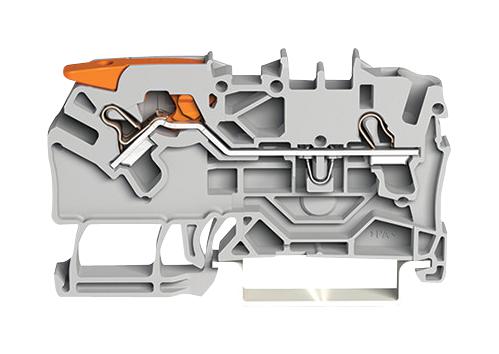 Wago 2102-1201 Terminal Block, Din Rail, 2Ways, 12Awg