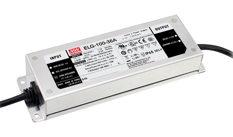 Mean Well Elg-100-24B-3Y Led Driver Psu, Ac-Dc, 24V, 4A