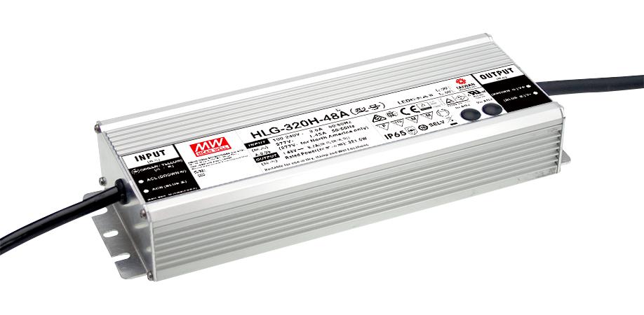 Mean Well Hlg-320H-15A Led Driver Psu, Ac-Dc, 15V, 19A