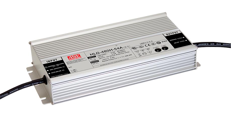 Mean Well Hlg-600H-12B Led Driver Psu, Ac-Dc, 12V, 40A