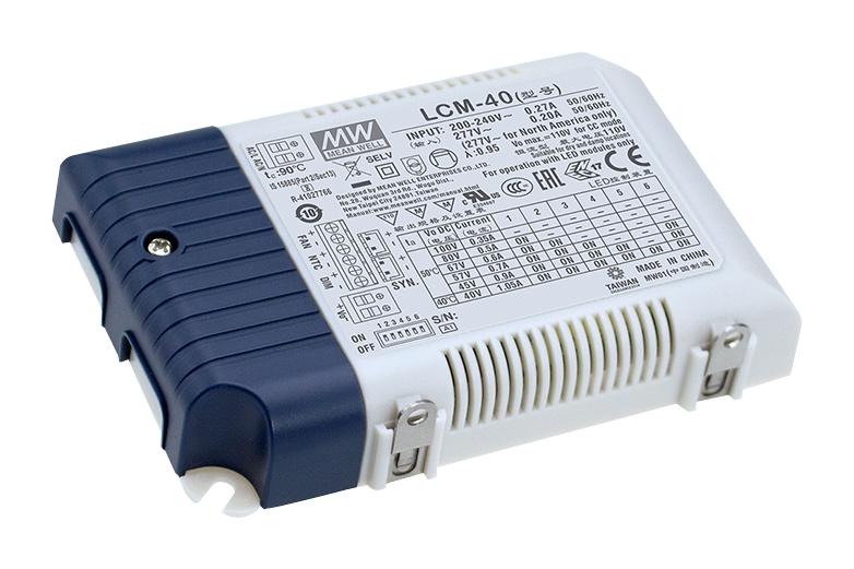 Mean Well Lcm-40 Led Driver Psu, Ac-Dc, 40V, 1.05A