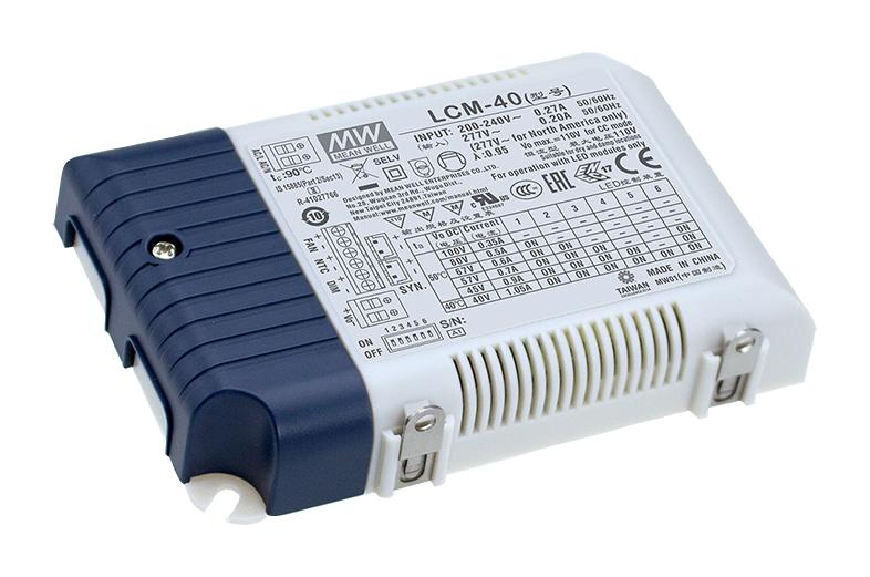 Mean Well Lcm-40Da Led Driver Psu, Ac-Dc, 40V, 1.05A