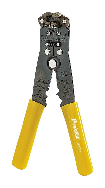 Proskit Industries 8Pk-371 Wire Stripper/crimper, 24Awg To 10Awg