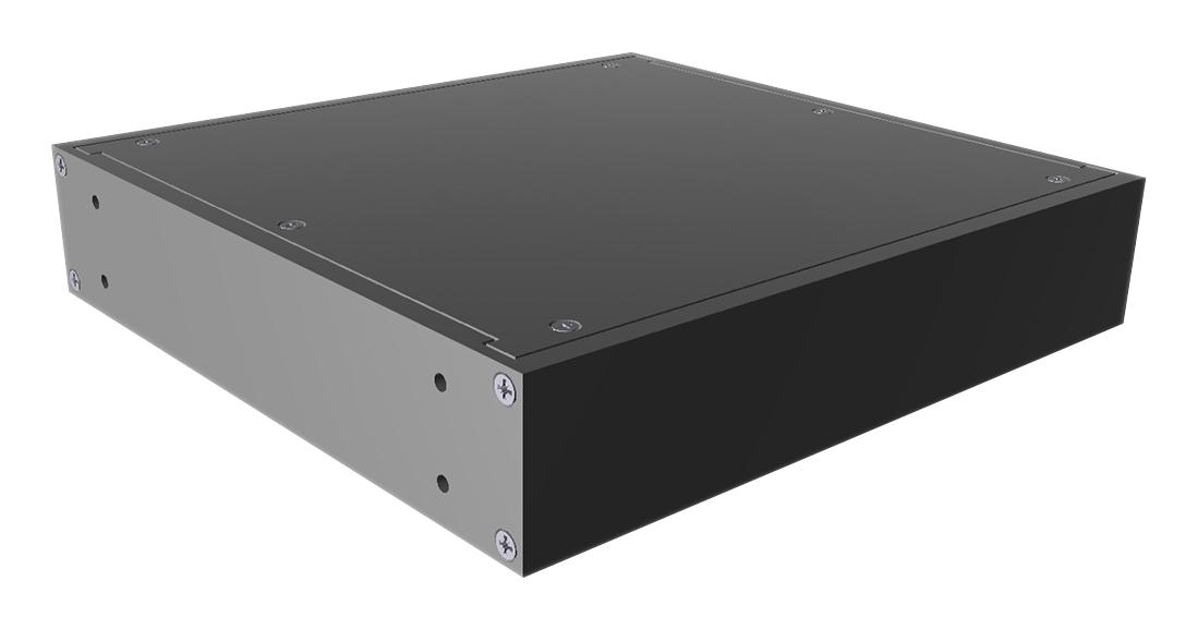 Hammond Rm1U0808Sbk Cabinet, Rack Mount, Aluminium, Black