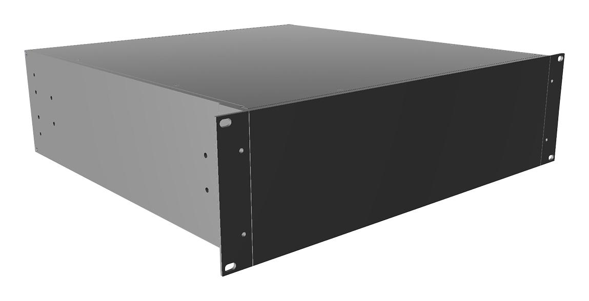 Hammond Rm3U1918Sbk.. Rack Mount Cabinet, Alum, Black