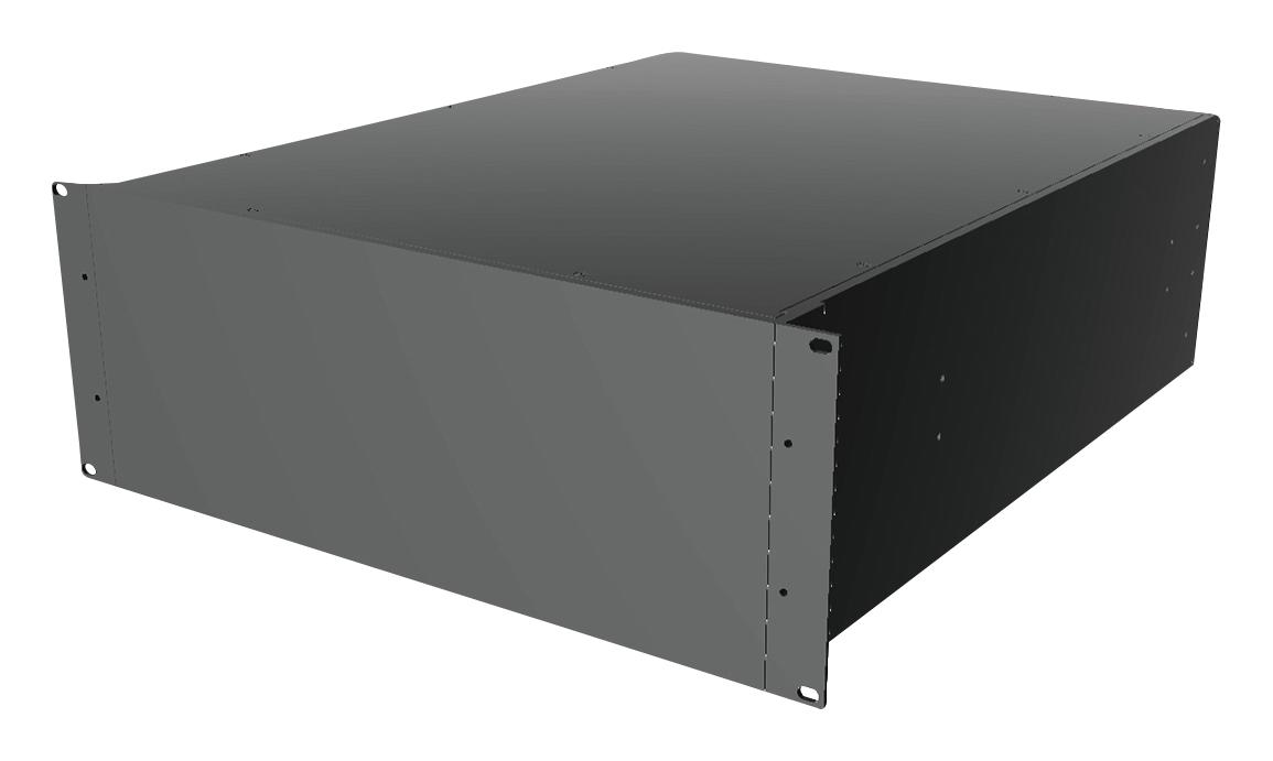 Hammond Rm4U1922Sbk. Rack Mount Cabinet, 4U, Alum, Black