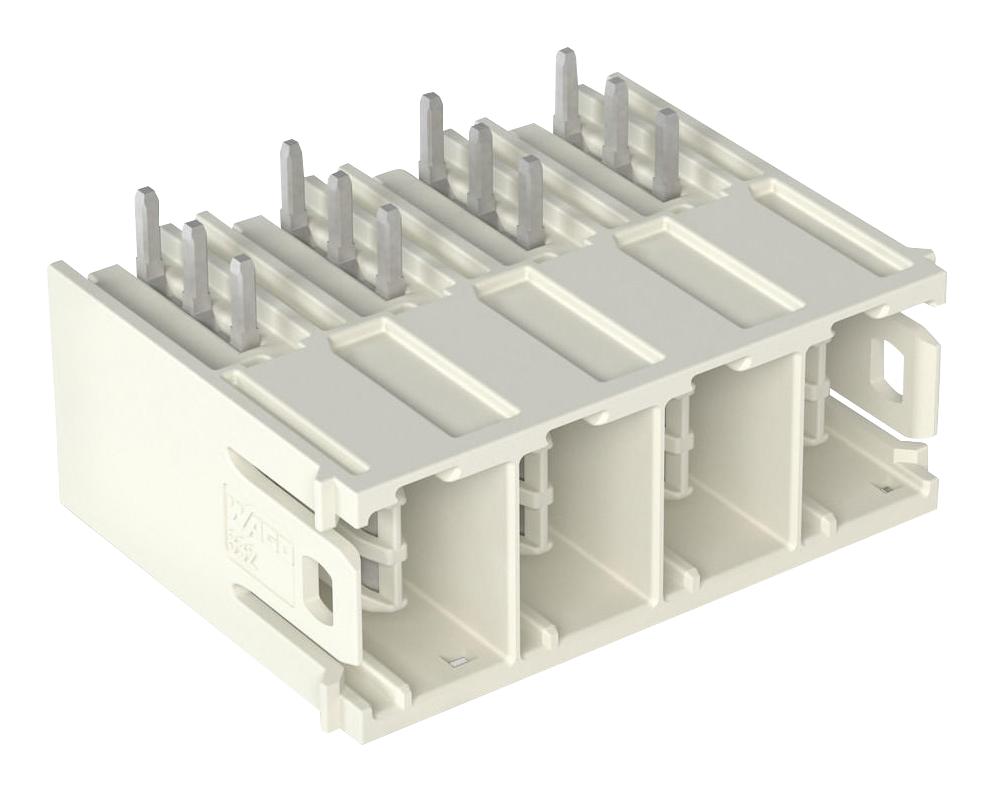 Wago 832-3643 Terminal Block, Header, 3Way, Th R/a