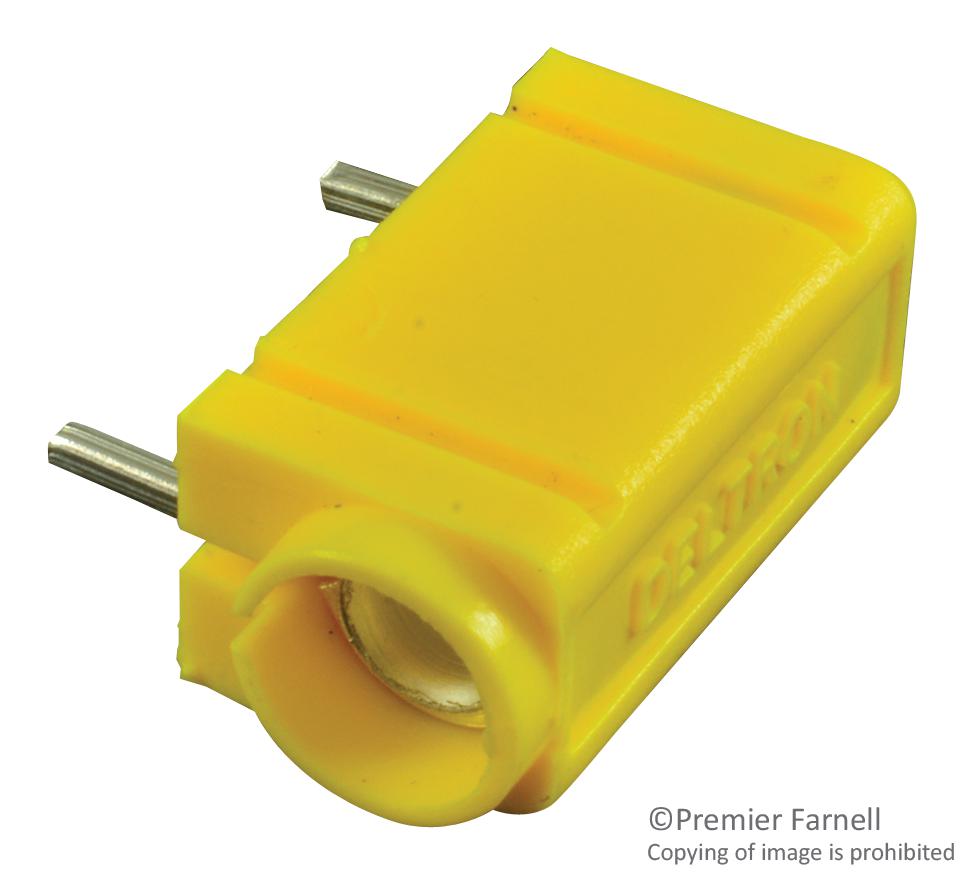 Deltron Components 571-0710 Test Jack, Yellow, 50V, 10A, 1.8Mm