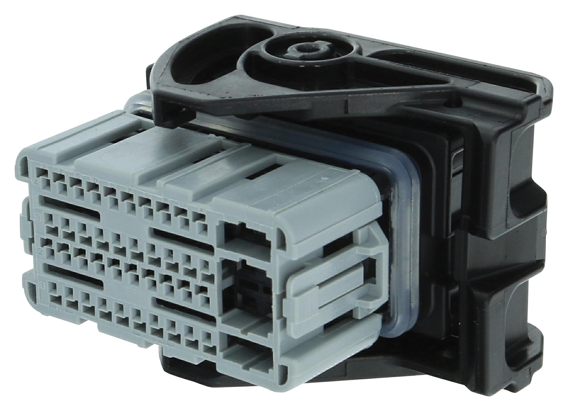 Aptiv / Delphi 33500499 Rcpt Housing, 48Pos, Pbt Gf, Grey