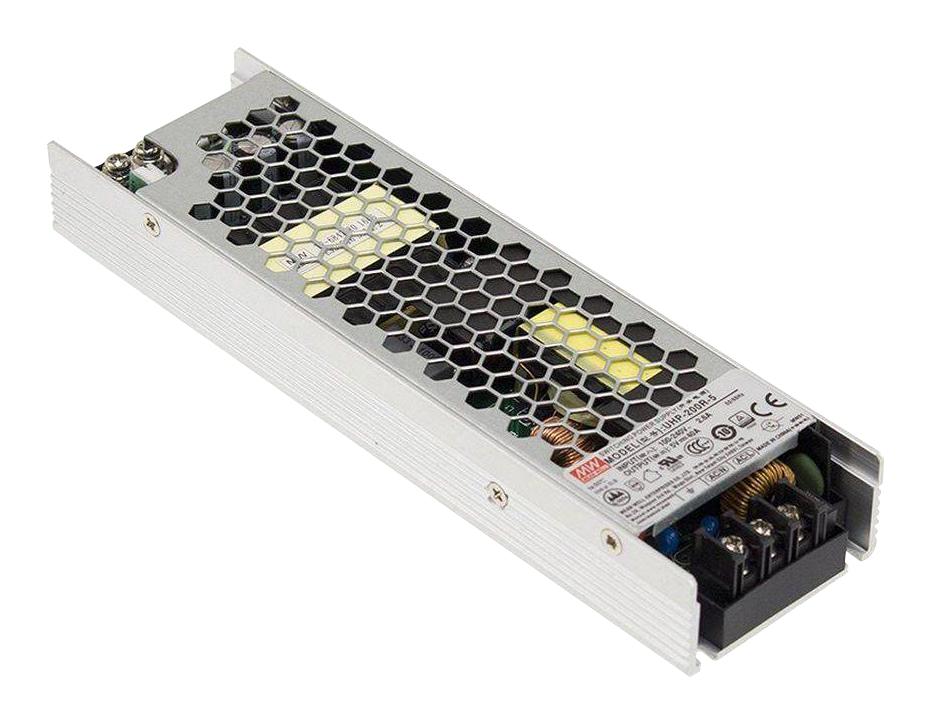 Mean Well Uhp-200R-12 Power Supply, Ac-Dc, 12V, 16.7A