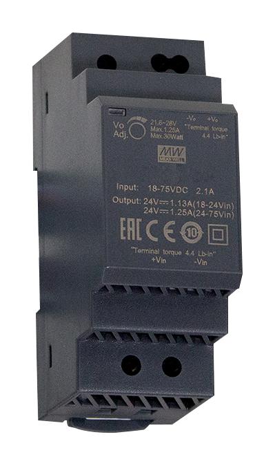 Mean Well Ddr-30L-15 Dc-Dc Converter, 15V, 2A