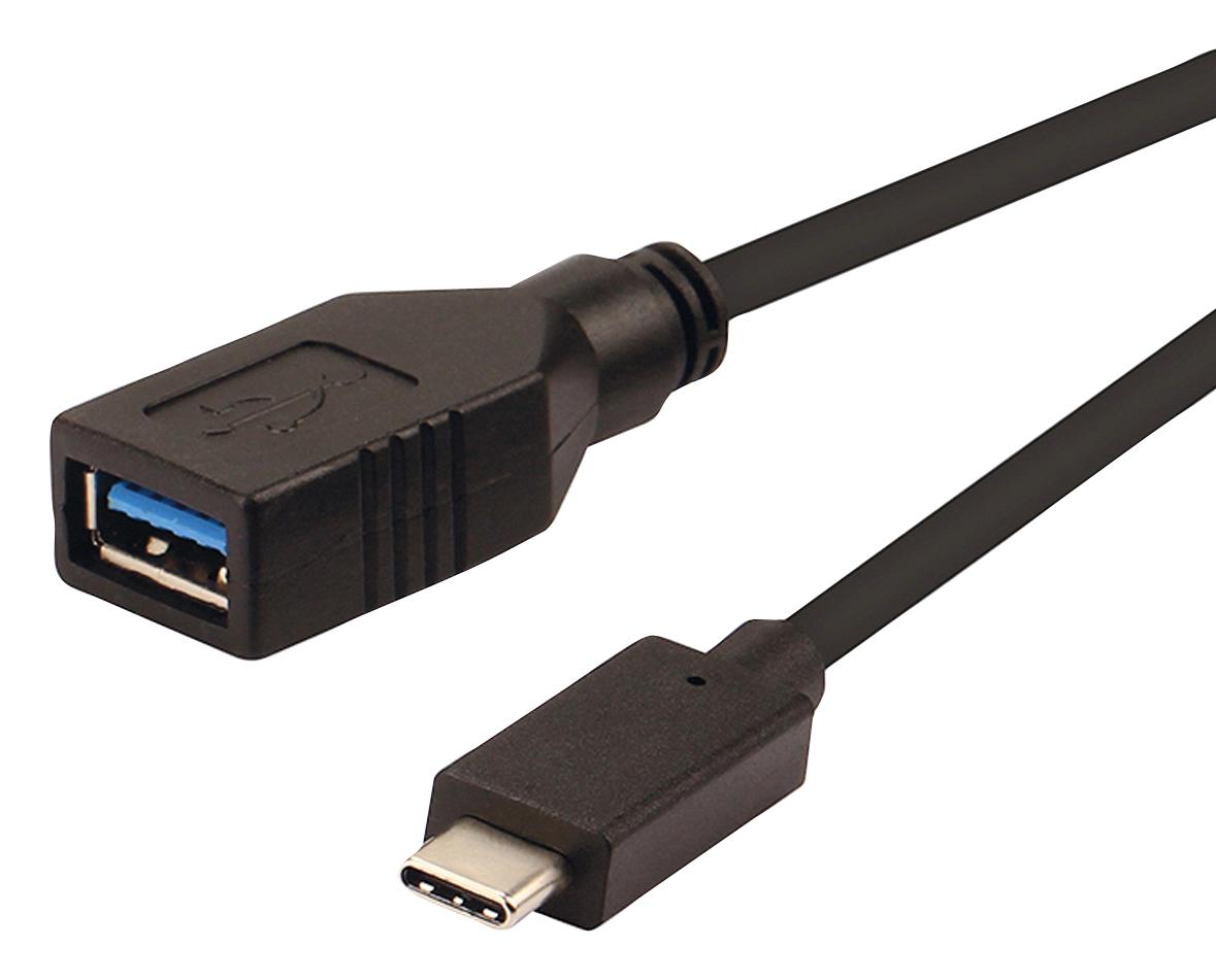 Roline 11.02.9030 Usb Cable, 3.1, C Plug-A Rcpt, 150Mm