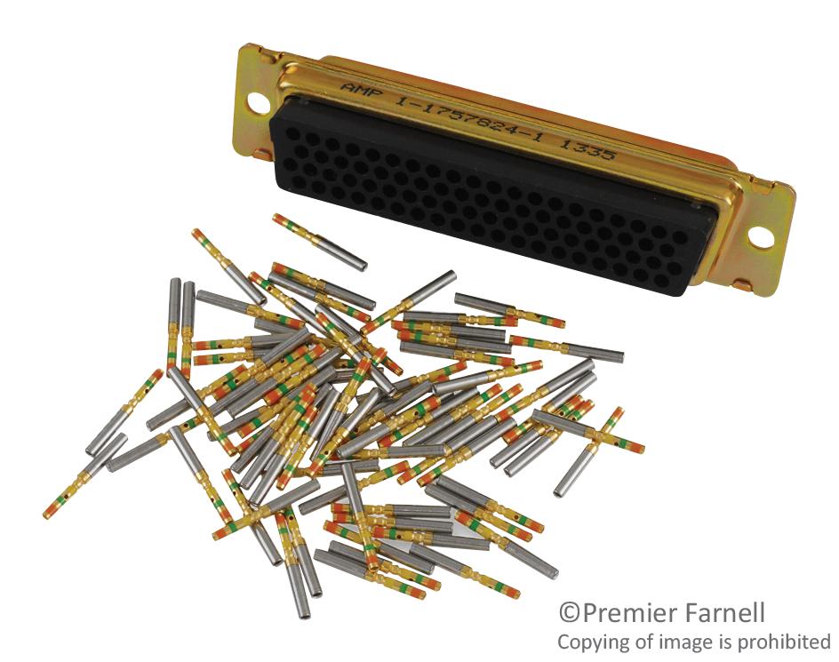 Amp - Te Connectivity 1-1757824-1 Hd-D Sub Conn, Rcpt, Dd, 78Pos, Crimp