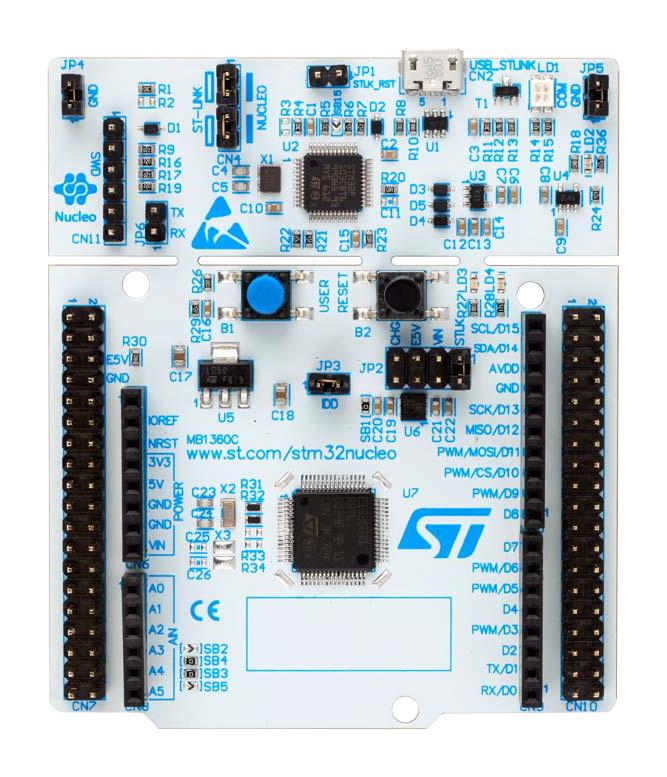 Stmicroelectronics Nucleo-G070Rb Dev Board, 32Bit Arm Cortex-M0+ Mcu