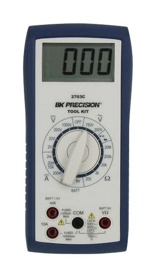 B&k Precision Bk2703C Dmm, Manual, 10A, 1Kv, 2000Count