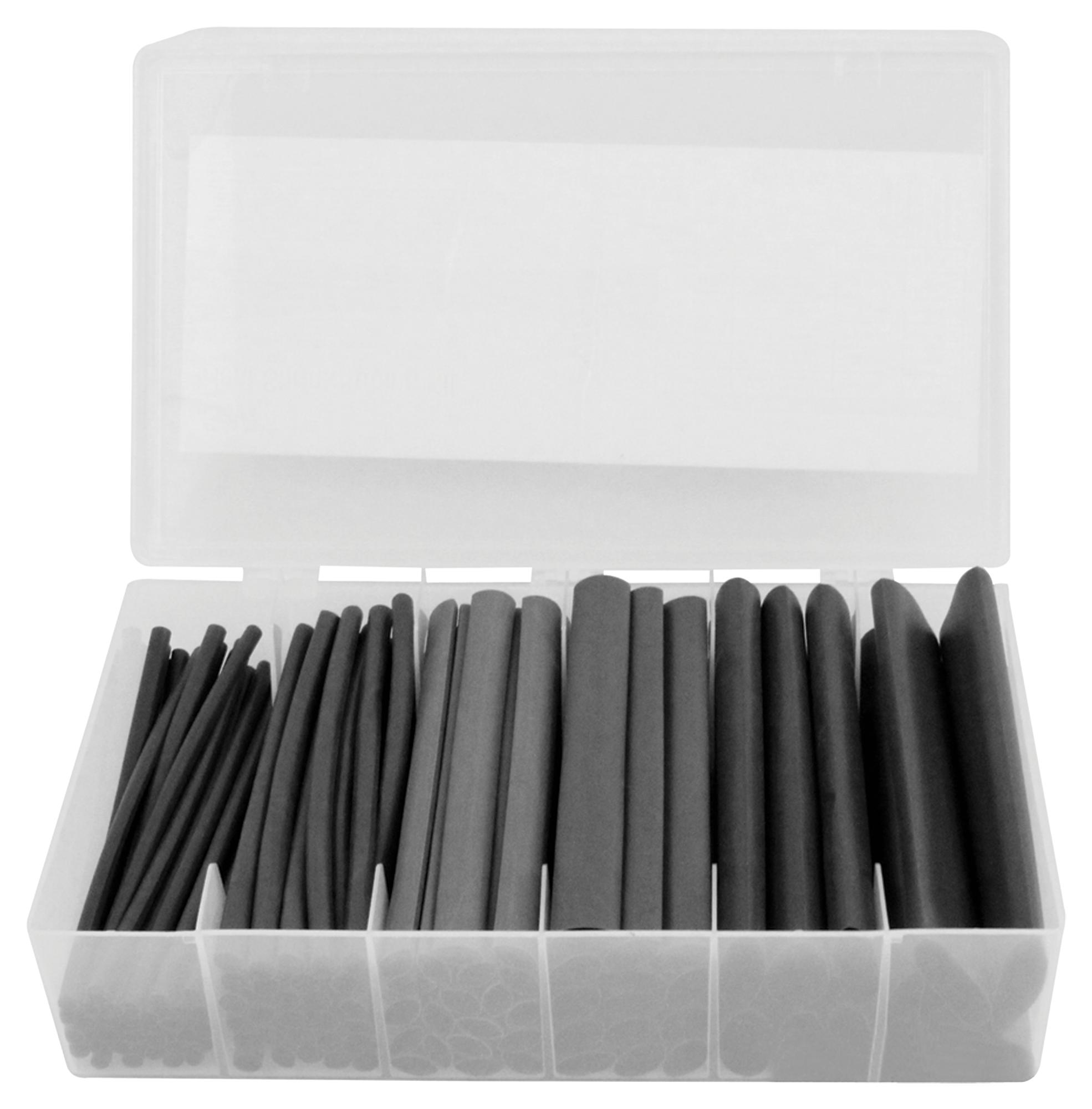 3M Fp-301 Kit Black Heat Shrink Tubing Kit, Black