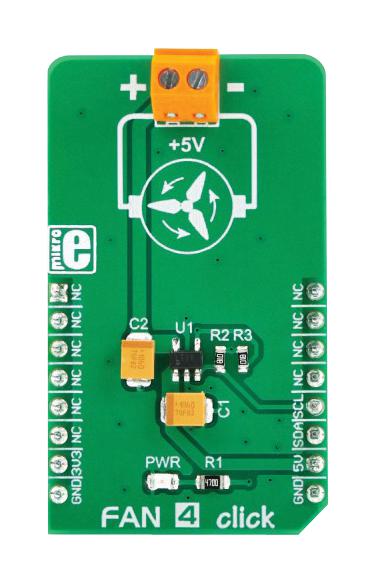 Mikroelektronika Mikroe-3200 Fan 4 Click Board