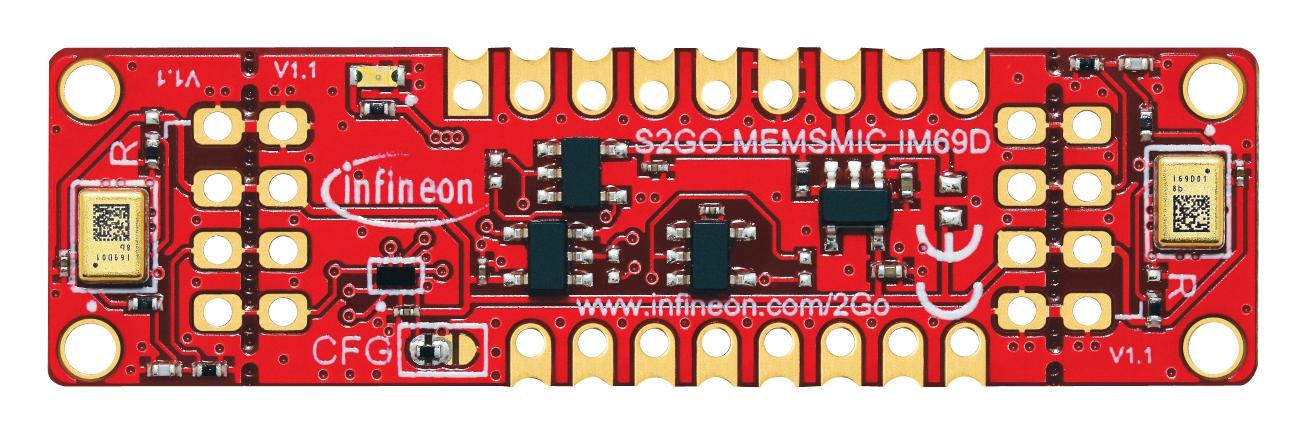 Infineon S2Gomemsmicim69Dtobo1 Eval Board, Mems Microphone