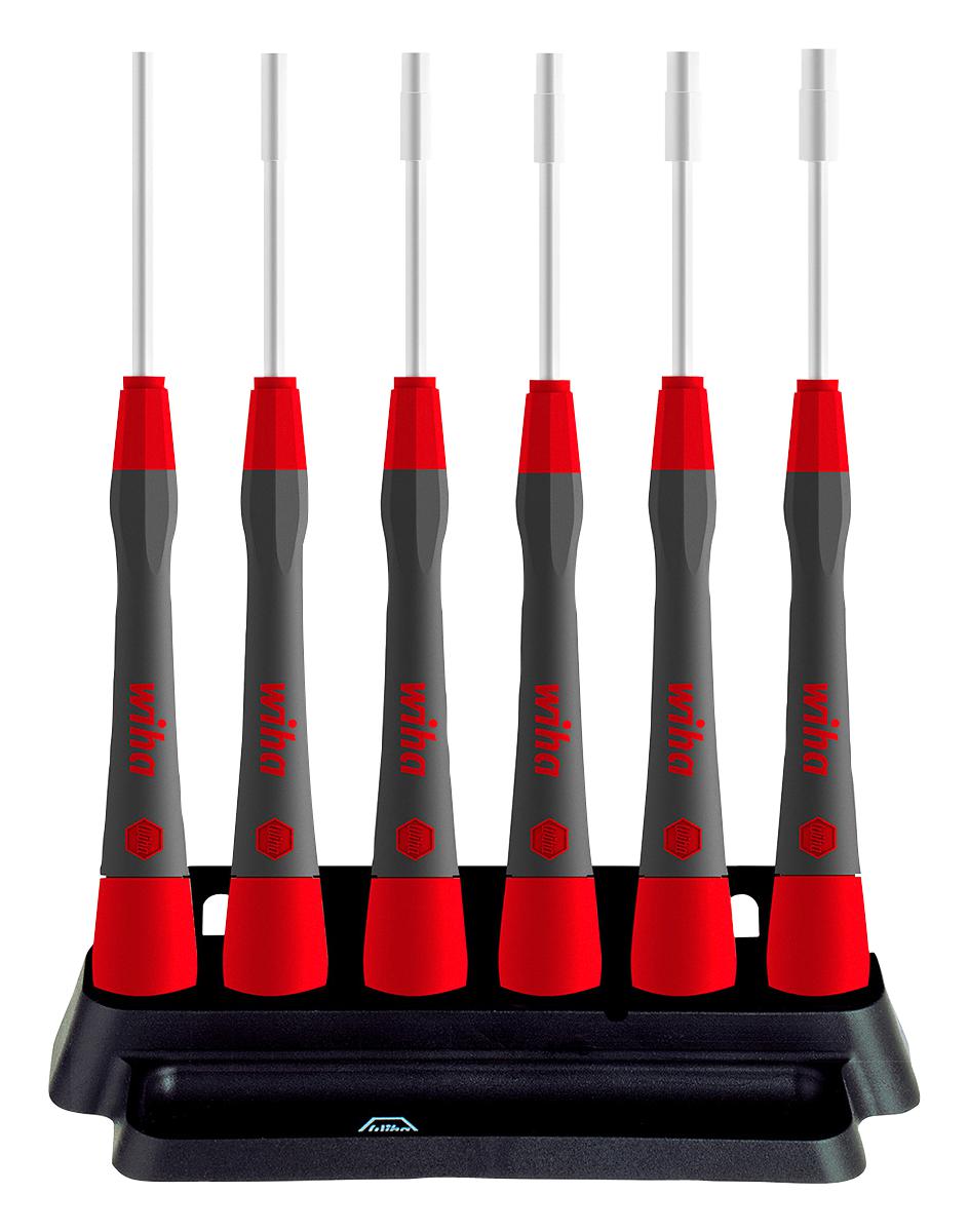 Wiha 42994 Hexagon Nut Driver Set With Holder, 6Pc