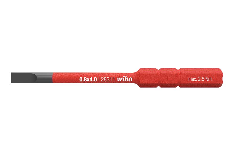 Wiha 34582 Slotted Bit, 6.5Mm, 75Mm